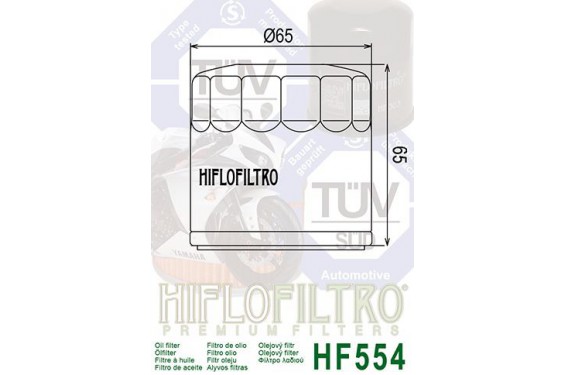 Filtre à Huile Moto HF554