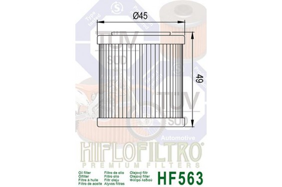 Filtre à Huile Moto HF563