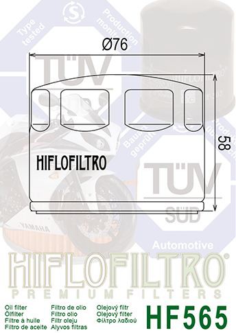 Filtre à Huile Moto HF565