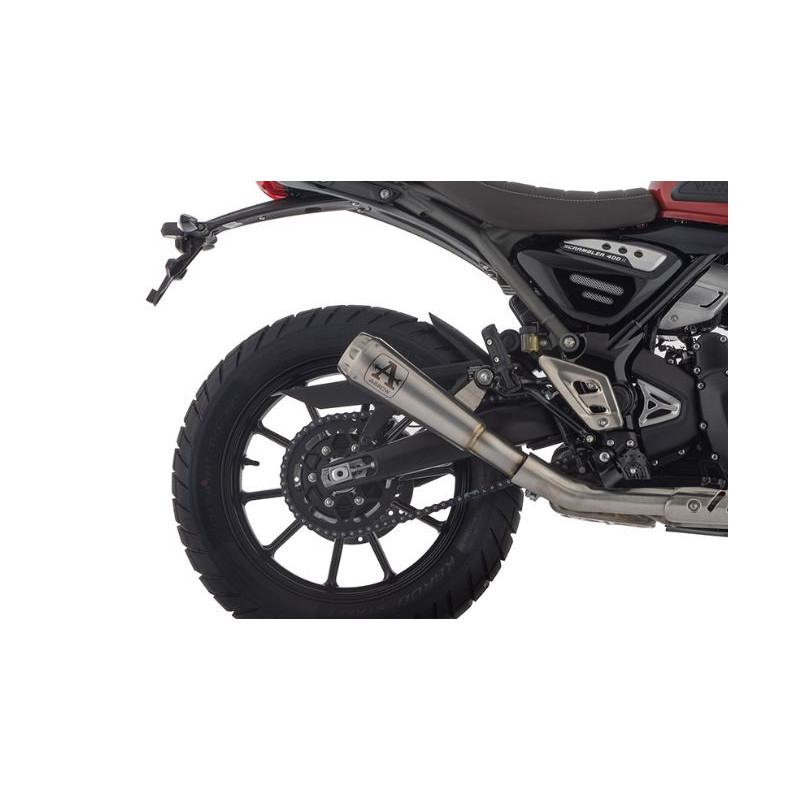 Silencieux ARROW Pro-Race pour Triumph 400 Scrambler X (24 et +) Silencieux ARROW Pro-Race pour Triumph 400 Scrambler X (24 et +)