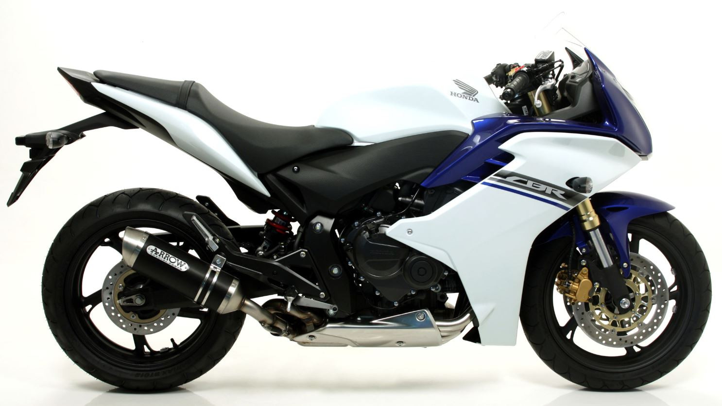 Ligne d'échappement ARROW Thunder embout Inox pour CBR600F (11-13)