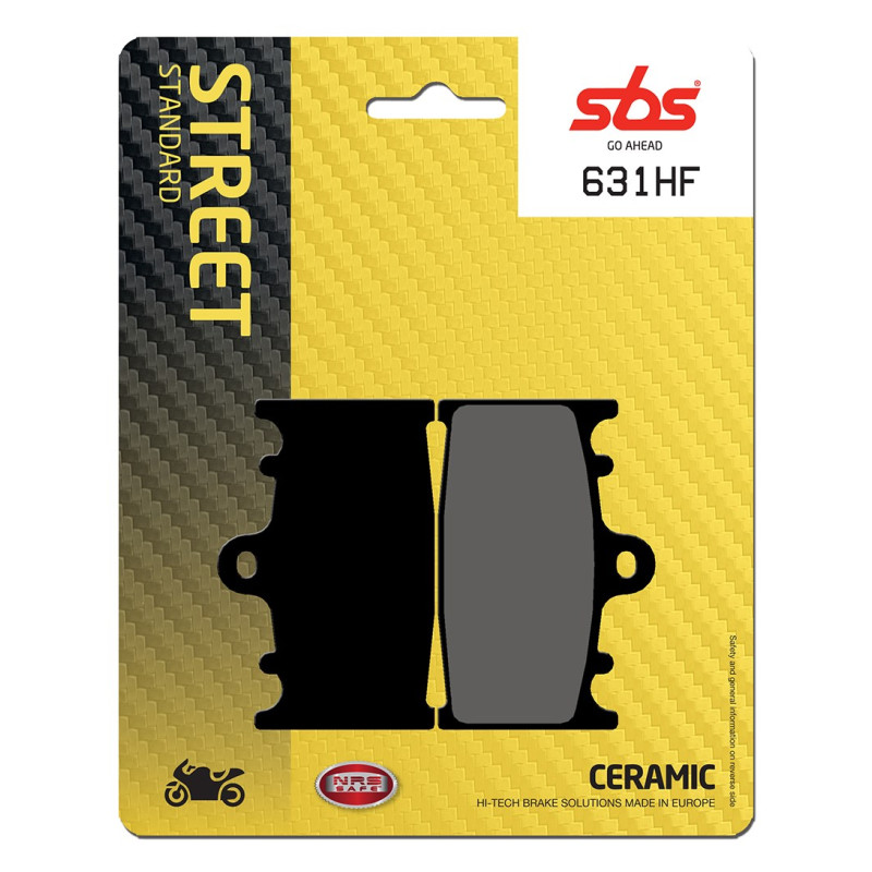 Plaquette de Frein Avant SBS 631HF - Organique Route Plaquette de Frein Avant SBS 631HF - Organique Route