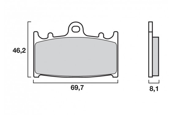 Plaquette de Frein Avant Racing SBS 631DS-1 - Carbone Céramique Compétition Plaquette de Frein Avant Racing SBS 631DS-1 - Carbone Céramique Compétition