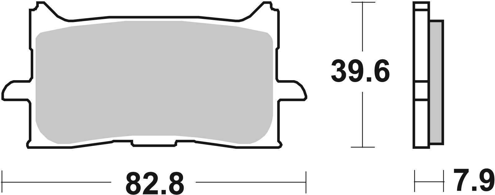 Plaquette de Frein Avant SBS 940RST - Métal Fritté Route et Piste