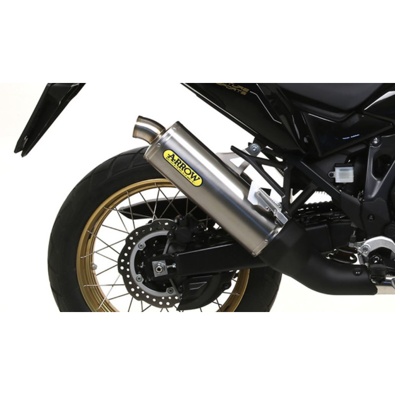 Ligne d'échappement ARROW Maxi Race-Tech embout Inox pour Africa Twin 1100 CRF L (20-23) et Africa Twin ADV Sport (20-23) Ligne d'échappement ARROW Maxi Race-Tech embout Inox pour Africa Twin 1100 CRF L (20-23) et Africa Twin ADV Sport (20-23)