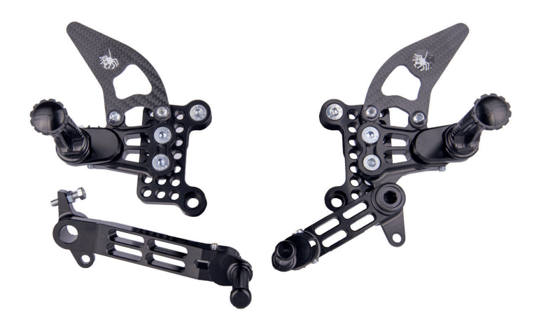 Commandes reculées Spider pour Ducati 848 (08-10)