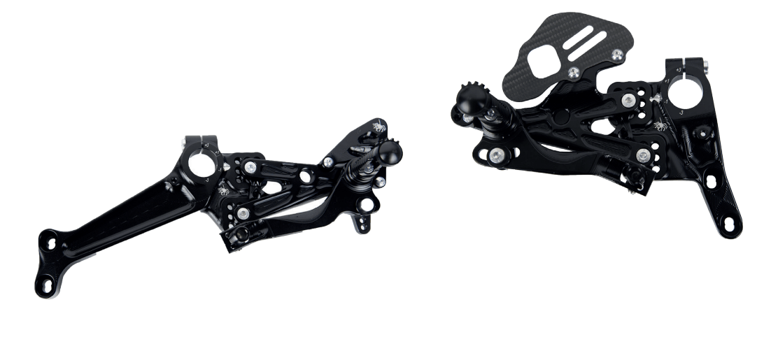 Commandes reculées Spider pour Ducati Panigale V4 avec supports latéraux