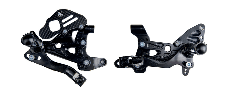 Commandes reculées Spider pour Ducati V4R 1000 sélection inversée Racing (19-21)