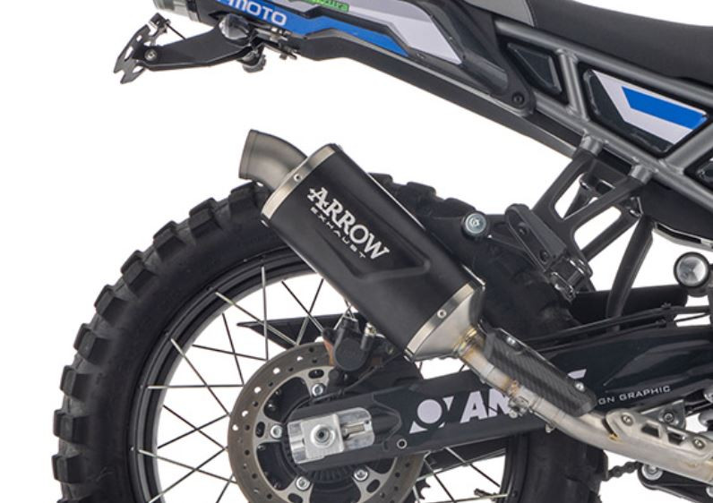 Ligne d'échappement Racing ARROW Indy-Race EVO embout Inox pour CF Moto 450 MT (24-25)