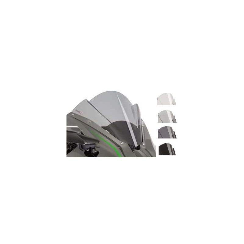Bulle Racing Puig Compatible Kawasaki Ninja H2 SX 18-21 - Noir