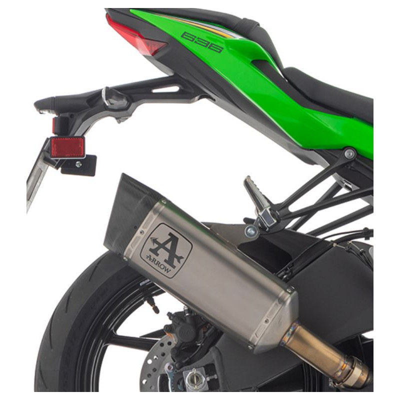 Silencieux Homologué ARROW Pista pour Kawasaki ZX-6R (24-25) Silencieux Homologué ARROW Pista pour Kawasaki ZX-6R (24-25)
