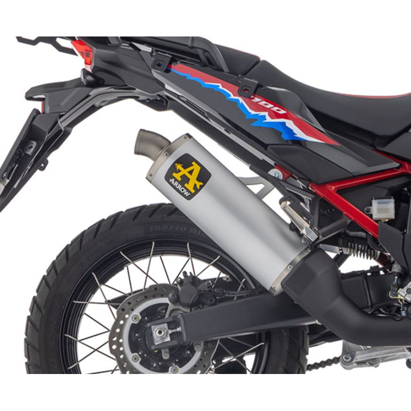 Ligne d'échappement ARROW Maxi Race-Tech embout Inox pour Africa Twin 1100 CRF L (24-25) et Africa Twin ADV Sport (24-25) Ligne d'échappement ARROW Maxi Race-Tech embout Inox pour Africa Twin 1100 CRF L (24-25) et Africa Twin ADV Sport (24-25)