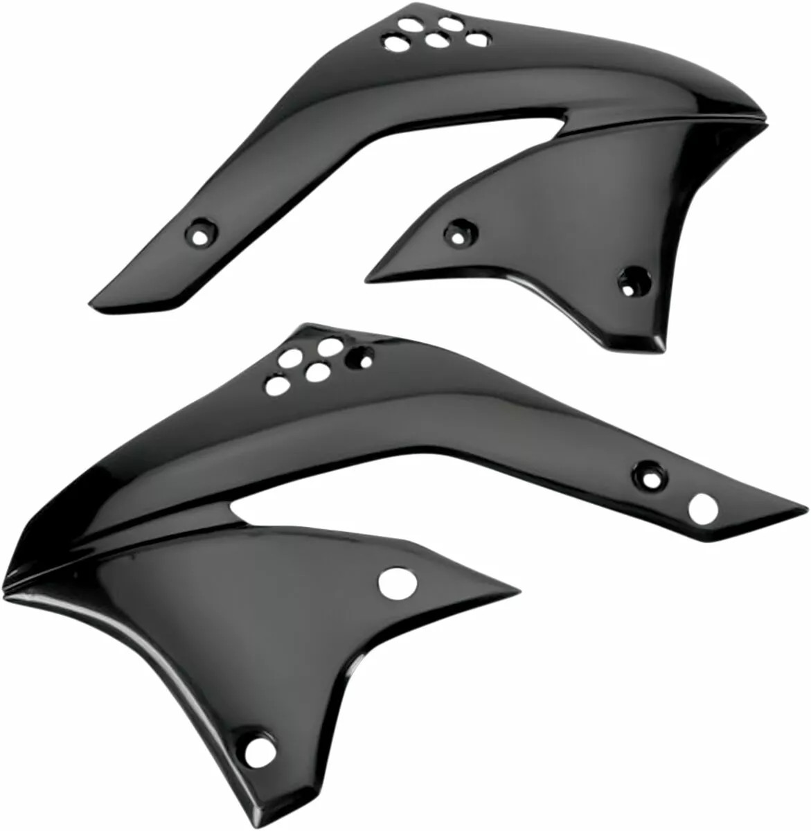 Ouies de Radiateur Noires UFO Moto pour Kawasaki KX450 F (06-08) - KA03770