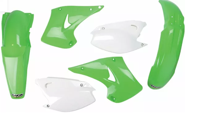 Kit Plastique UFO pour Moto Kawasaki KX125 (03-08) KX250 (03-08)