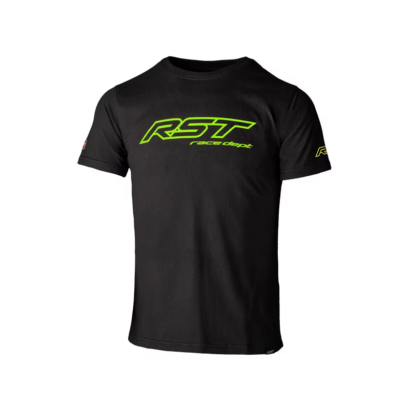 T-Shirt RST Logo Race Noir Vert T-Shirt RST Logo Race Noir Vert