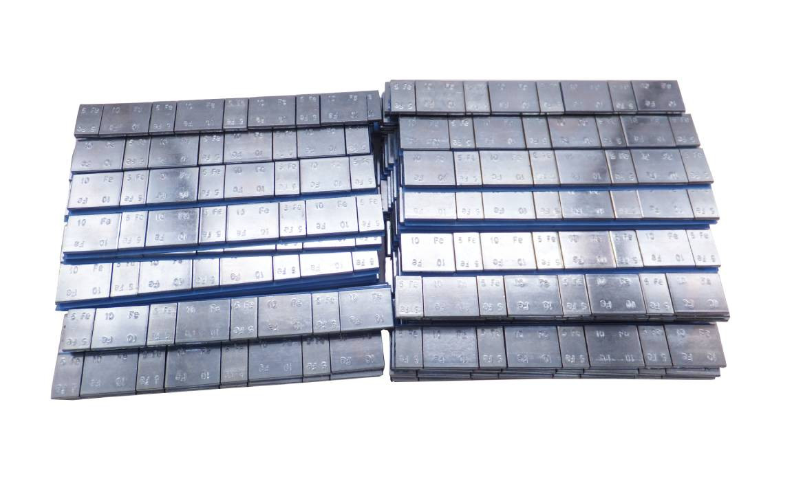 Masses d'équilibrage moto adhésive 100 barrettes de 60gr