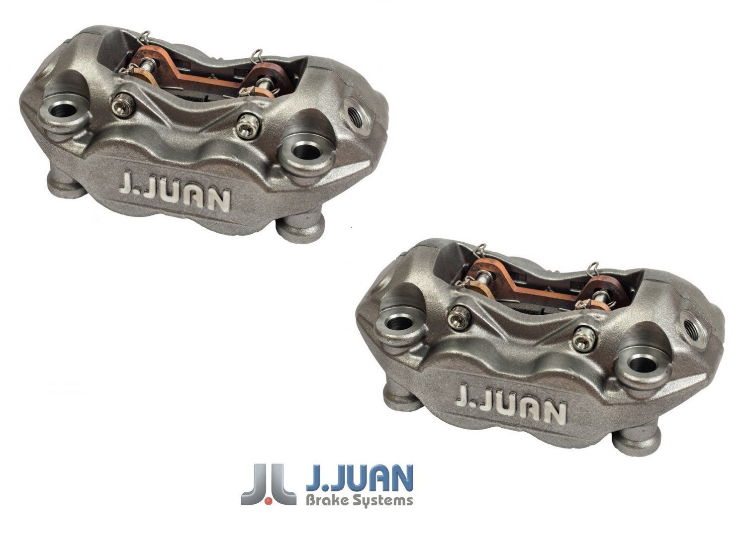 Paire d'Étrier de Frein Avant Radial J.Juan 4 Pistons Ø32mm Entraxe 108mm (défaut couleur)