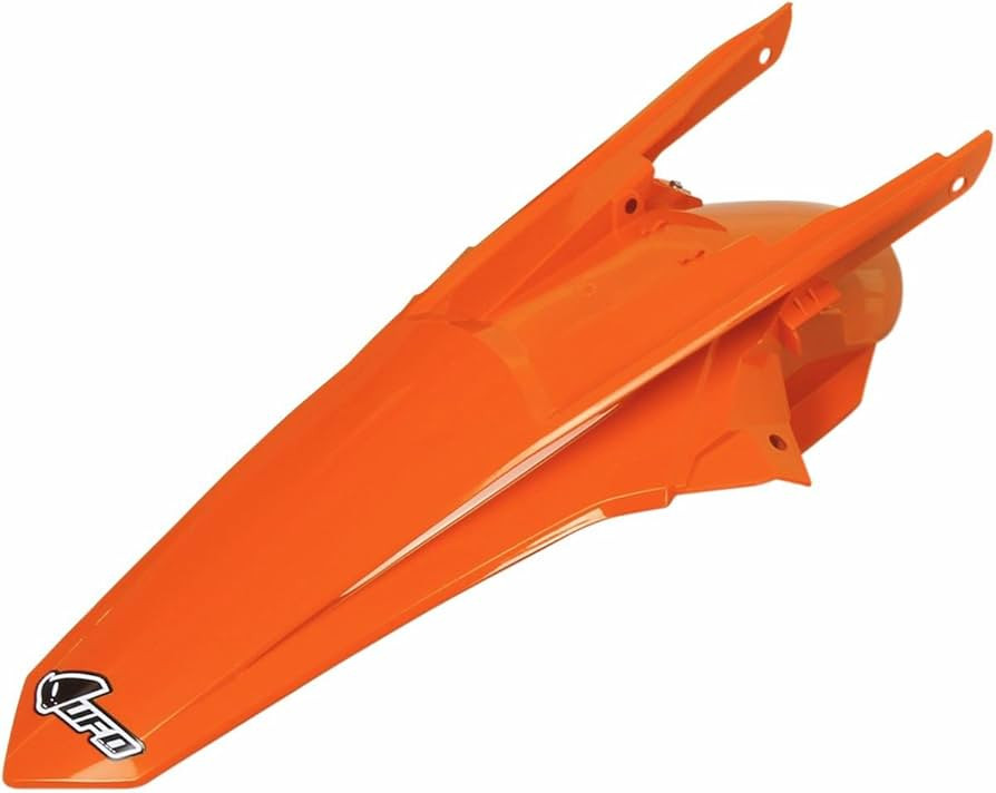 Garde Boue Arrière Blanc / Orange / Orange fluo UFO Moto pour KTM SX125 (16-18) SX250 (16-18) -  KT04060