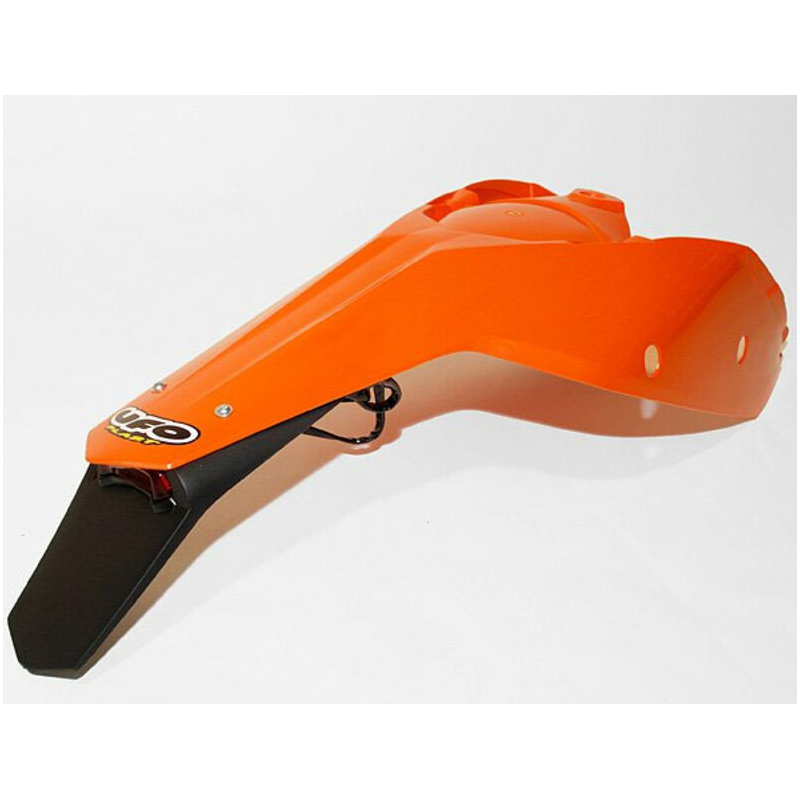 Garde Boue Arrière Orange + Plaques Latérales UFO Moto pour KTM EXC125 (08-11) EXC200 (08-11) EXC250 (08-11) EXC300 (08-11)