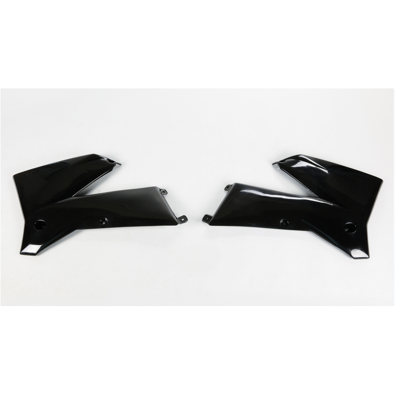 Ouies de Radiateur Noires UFO Moto pour KTM SX125 (05-06) SX200 (05-06) SX250 (05-06) EXC-F250 (2007) - KT03084