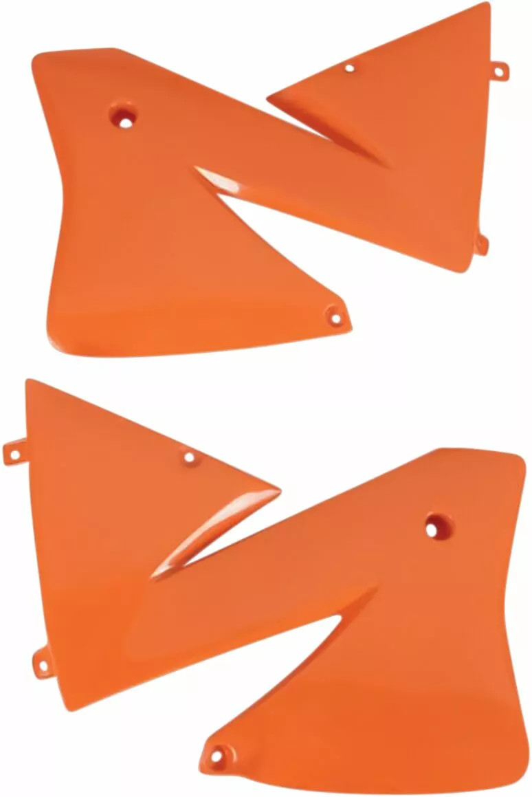 Ouies de Radiateur Orange UFO Moto pour KTM EXC125 (01-02) EXC200 (01-02) EXC250 (01-02) EXC300 (01-02) - KT03066
