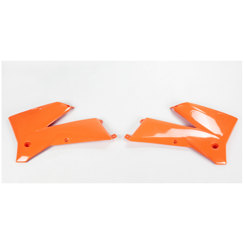 Ouies de Radiateur Orange UFO Moto pour KTM EXC125 (05-07) EXC200 (05-07) EXC250 (05-07) EXC300 (05-07) - KT03084