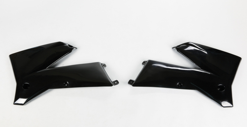 Ouies de Radiateur Noires UFO Moto pour KTM EXC125 (05-07) EXC200 (05-07) EXC250 (05-07) EXC300 (05-07) - KT03084