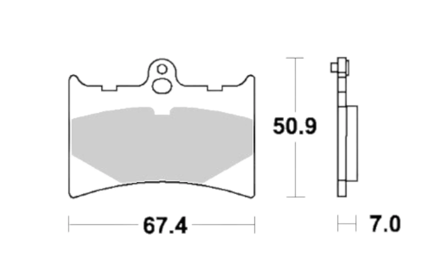 Plaquette de Frein Arrière TRW MCB572SRQ - Syntérisé Piste