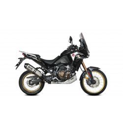 Modèle d'exposition Silencieux MIVV Speed Edge Inox embout Carbone pour Honda 1100 Africa Twin (20-24)