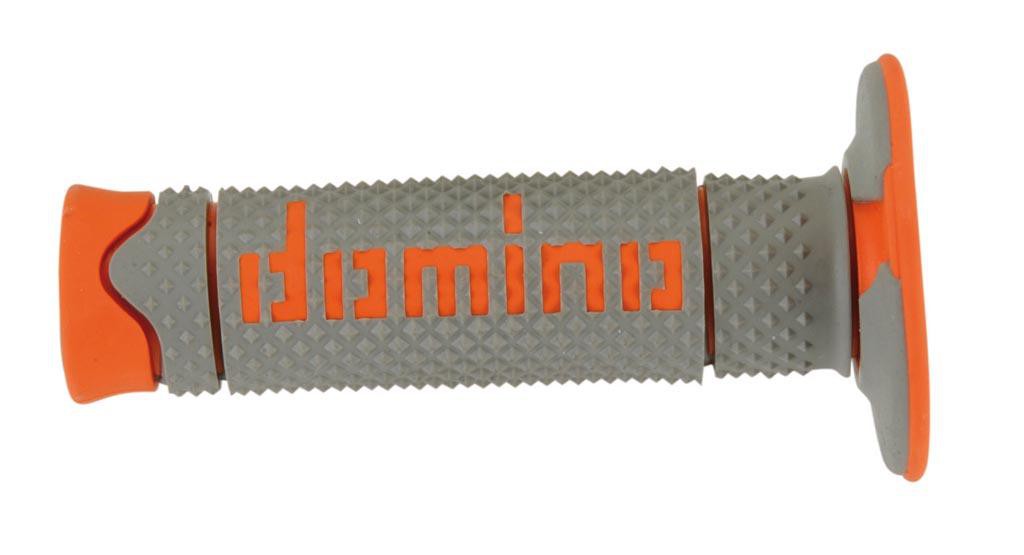 Poignée Quad DOMINO Off - Road Full Grip Gris - Orange