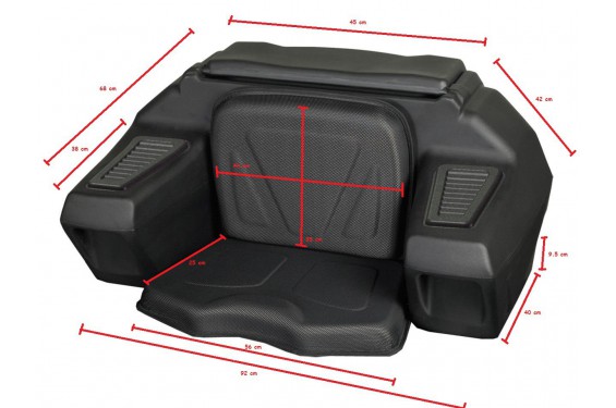 Top Case Quad Rigide KOLPIN Traveller - 2 Casques Top Case Quad Rigide KOLPIN Traveller - 2 Casques