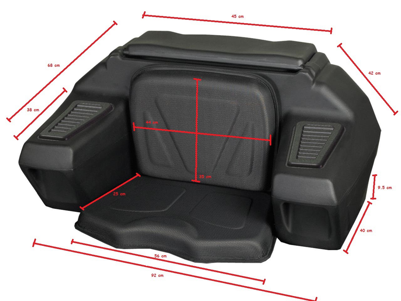 Top Case Quad Rigide KOLPIN Traveller - 2 Casques