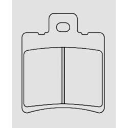 Plaquette de Frein Beringer type 2547 pour étrier 2 pistons Ø27mm - KIT2547