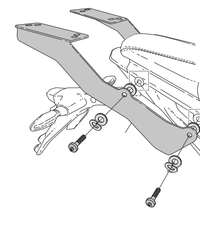Support Top Case Shad pour KTM Duke 390 (24-25)