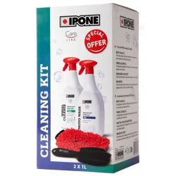 Pack Nettoyant Moto IPONE - Nettoyant Jantes + Nettoyant Multi-surface + Brosse de jantes + Gants de Lavage
