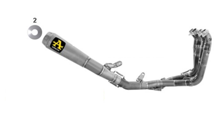 Ligne d'échappement Non Homologué ARROW Competition EVO pour CBR 1000 RR-R (24-25)