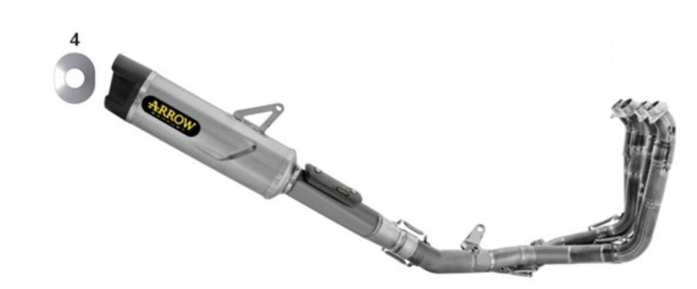 Ligne d'échappement ARROW Competition pour YZF-R1 (25 et +)