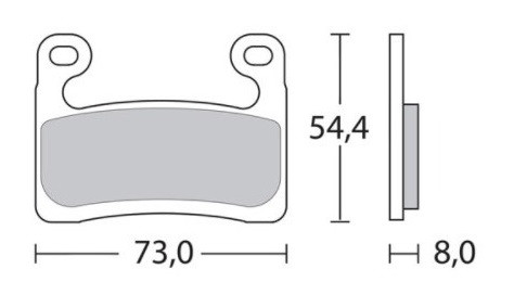 Plaquette de frein Avant SBS 960HS - Syntérisé Route