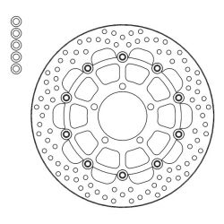 Disque de frein Avant Gauche Moto-Master Halo pour 1200 Bonneville T120 (21-24) - 112271