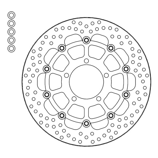 Disque de frein Avant Gauche Moto-Master Halo pour 1200 Bonneville T120 (21-24) - 112271
