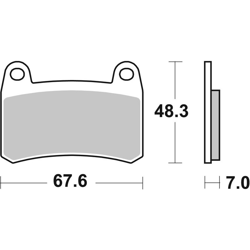 Plaquette de frein Avant Brembo 07GR83SA - Métal Fritté Route Plaquette de frein Avant Brembo 07GR83SA - Métal Fritté Route