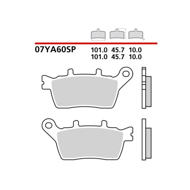 Plaquette Brembo Arrière 07YA60.SP - Syntérisé Route et Piste