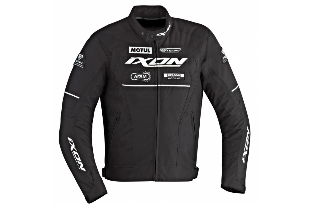 Blouson Moto Ixon MATRIX Noir Blanc Street Moto Piece