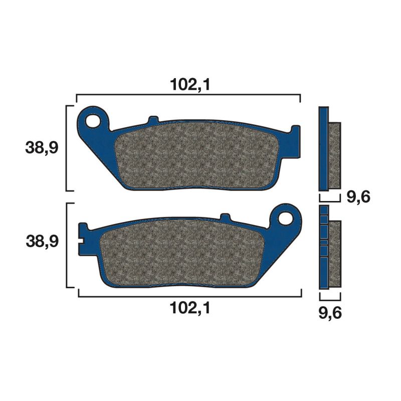 Plaquette Brembo Arrière 07HO41.08 - Organique Route Plaquette Brembo Arrière 07HO41.08 - Organique Route