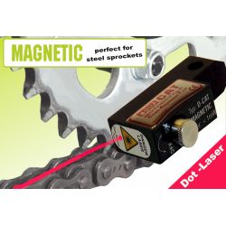 Boitier Magnétique Point Laser d'alignement de Chaine et Courroie PROFI - CAT-DOT-MAGNET