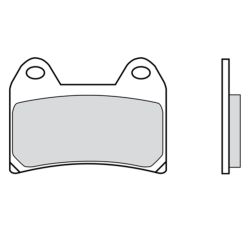 Plaquette de frein Compétition Brembo Z04 107670823 pour Étrier P4 30/34 - Carbone Céramique Compétition