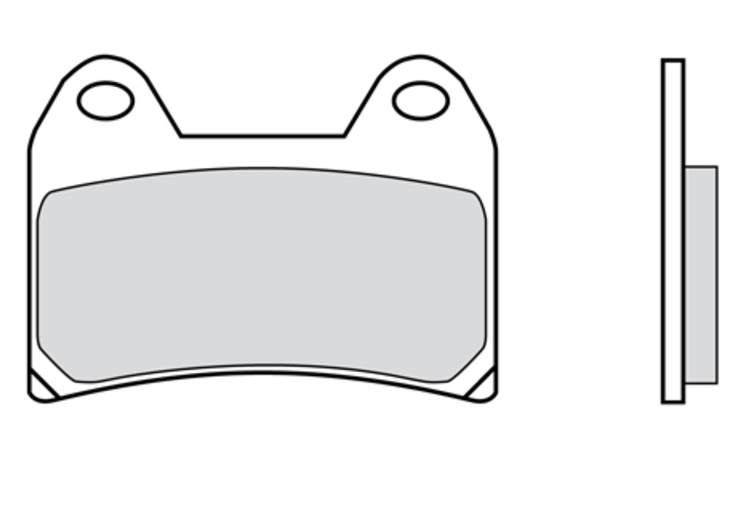 Plaquette de frein Compétition Brembo Z04 107670823 pour Étrier P4 30/34 - Carbone Céramique Compétition