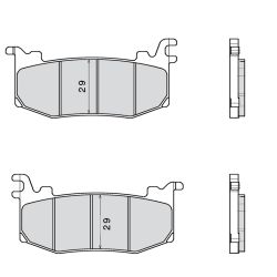 Plaquette de frein Compétition Brembo Z04 M588 - Carbone Céramique Compétition