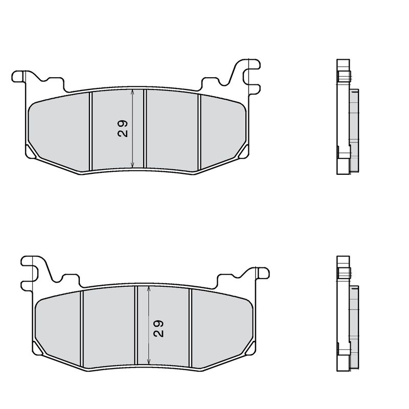 Plaquette de frein Compétition Brembo Z04 M588 - Carbone Céramique Compétition Plaquette de frein Compétition Brembo Z04 M588 - Carbone Céramique Compétition