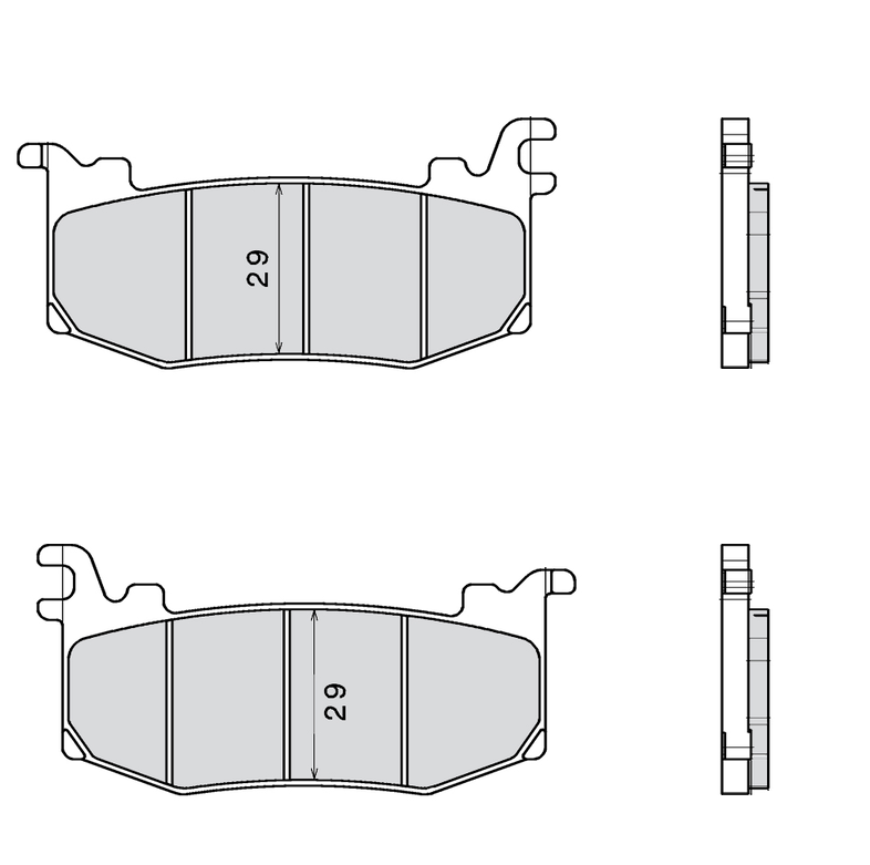 Plaquette de frein Compétition Brembo Z04 M588 - Carbone Céramique Compétition